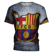 Load image into Gallery viewer, 3d T Shirt Fc Barcelona 2018 2019 Soccer Jersey Football T-shirt Barcelona Boy/kids Barcelona Tracksuit Messi Mens Gym Clothing