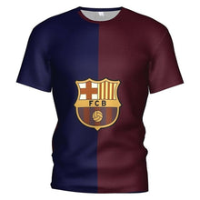 Load image into Gallery viewer, 3d T Shirt Fc Barcelona 2018 2019 Soccer Jersey Football T-shirt Barcelona Boy/kids Barcelona Tracksuit Messi Mens Gym Clothing