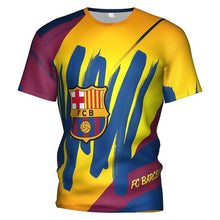 Load image into Gallery viewer, 3d T Shirt Fc Barcelona 2018 2019 Soccer Jersey Football T-shirt Barcelona Boy/kids Barcelona Tracksuit Messi Mens Gym Clothing