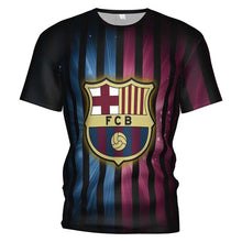 Load image into Gallery viewer, 3d T Shirt Fc Barcelona 2018 2019 Soccer Jersey Football T-shirt Barcelona Boy/kids Barcelona Tracksuit Messi Mens Gym Clothing
