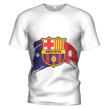 Load image into Gallery viewer, 3d T Shirt Fc Barcelona 2018 2019 Soccer Jersey Football T-shirt Barcelona Boy/kids Barcelona Tracksuit Messi Mens Gym Clothing