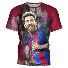 Load image into Gallery viewer, 3d T Shirt Fc Barcelona 2018 2019 Soccer Jersey Football T-shirt Barcelona Boy/kids Barcelona Tracksuit Messi Mens Gym Clothing