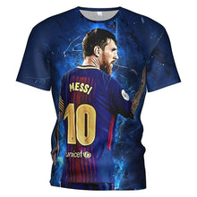 Load image into Gallery viewer, 3d T Shirt Fc Barcelona 2018 2019 Soccer Jersey Football T-shirt Barcelona Boy/kids Barcelona Tracksuit Messi Mens Gym Clothing