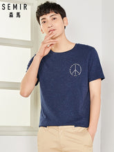 Load image into Gallery viewer, SEMIR New Arrival O Neck Shirt Solid Color Short Sleeve T Shirt Men Cotton T-Shirt Thickened Casual T-Shirts plus size 2XL