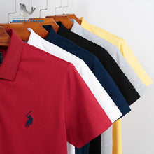 Load image into Gallery viewer, New Casual PoloShirts Men 3D Embroidery Summer Short Sleeve For Man Slim Fit Cotton Solid Color Camisa Polos hombre Masculina